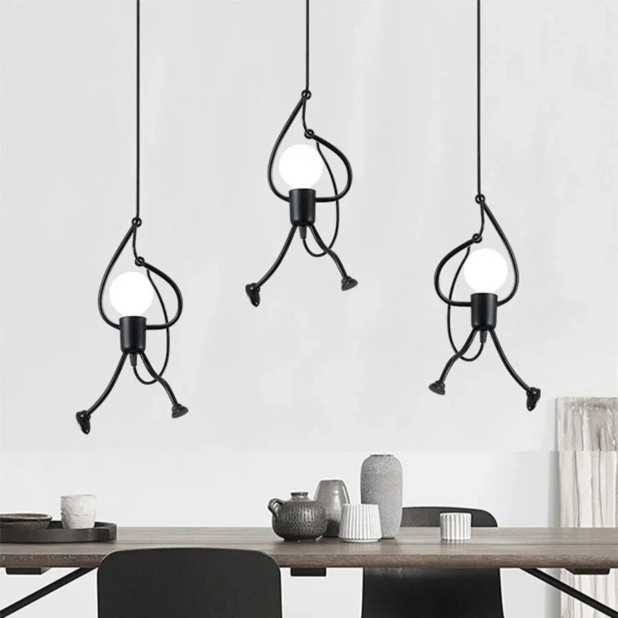 Retro Held Plafondlamp met LED Verlichting voor Kinderkamer