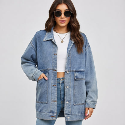 Nova Oversized Spijkerjas Dames – Denim Streetstyle Jas