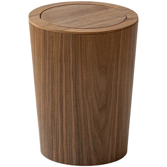 HoutWarm Afvalbak met Roterend Deksel en Verborgen Zak