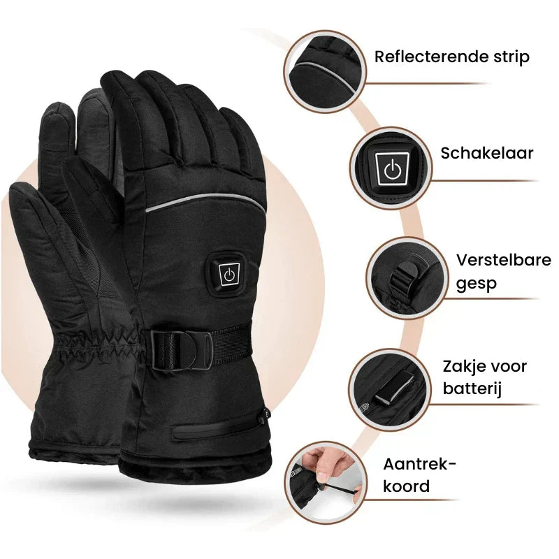 Warmtekracht Verwarmde Handschoenen – Waterdicht met 3 Warmtestanden