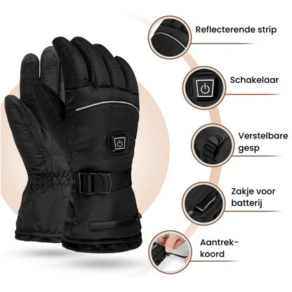 Warmtekracht Verwarmde Handschoenen – Waterdicht met 3 Warmtestanden