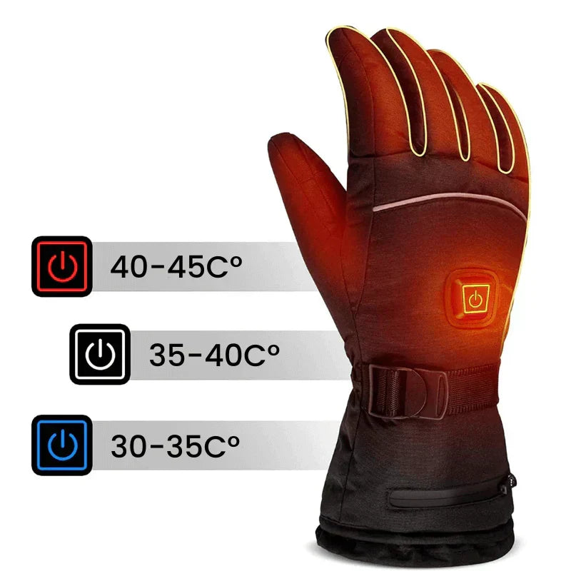 Warmtekracht Verwarmde Handschoenen – Waterdicht met 3 Warmtestanden