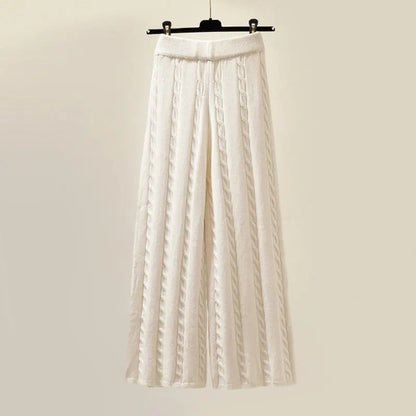 Noëlle Dames Gebreid Winterset – Coltrui, Wijde Broek & Vest