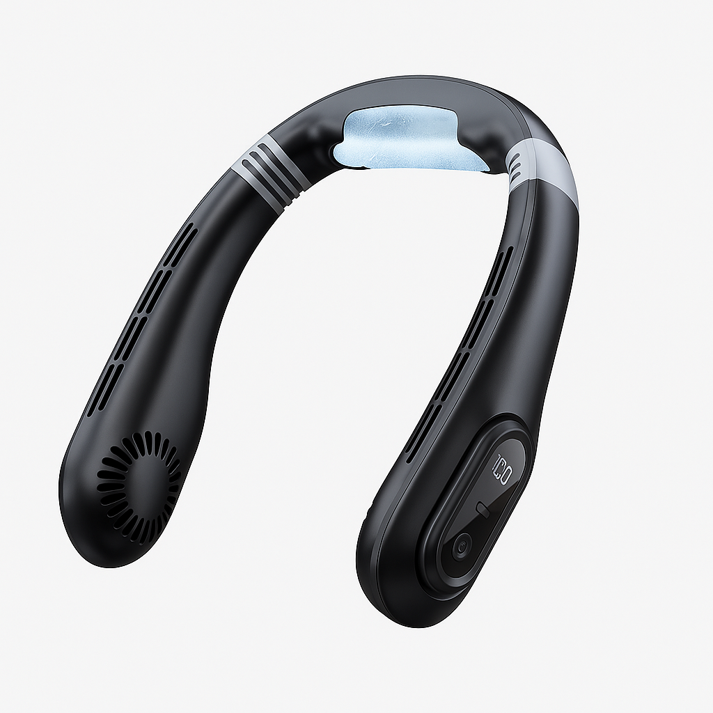 BreezeFlex Nekventilator USB-C Oplaadbaar met 3 Snelheden