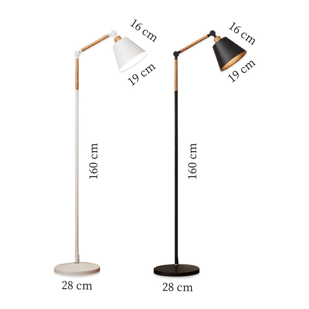 Nordlume Scandinavische vloerlamp – verstelbare staande lamp voor thuis