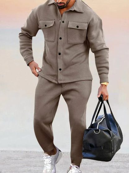 Lunaro Heren Tweedelige Set met Overshirt en Broek