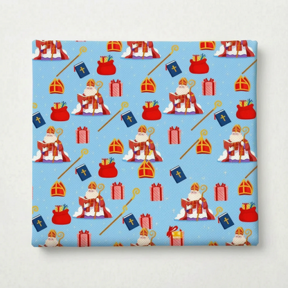 Sintnaaiwerk – Feestelijke Sinterklaas Naaistof 50 × 145 cm