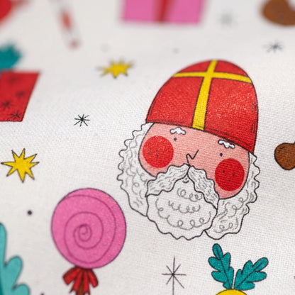 Sintnaaiwerk – Feestelijke Sinterklaas Naaistof 50 × 145 cm