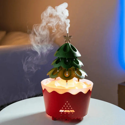 Kerstboom Aroma Diffuser – USB Luchtbevochtiger met LED Licht