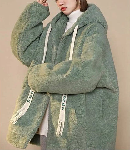 Fleecezacht Damesvest Oversized met Ritssluiting en Warme Fleece