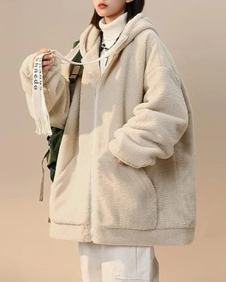 Fleecezacht Damesvest Oversized met Ritssluiting en Warme Fleece