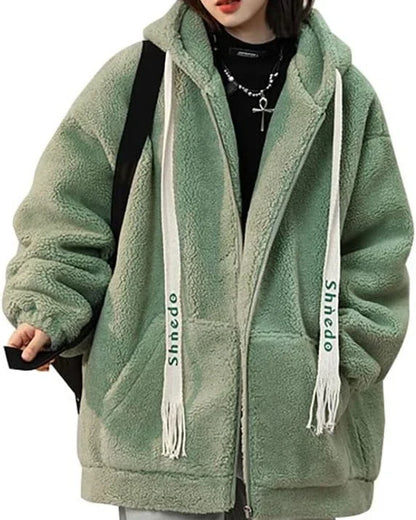 Fleecezacht Damesvest Oversized met Ritssluiting en Warme Fleece