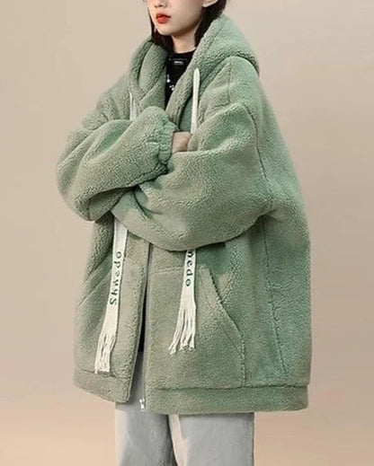 Fleecezacht Damesvest Oversized met Ritssluiting en Warme Fleece