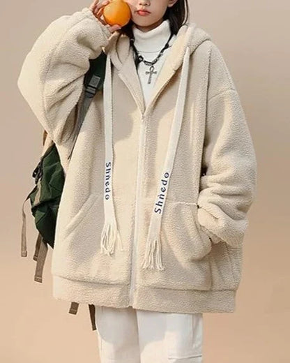 Fleecezacht Damesvest Oversized met Ritssluiting en Warme Fleece