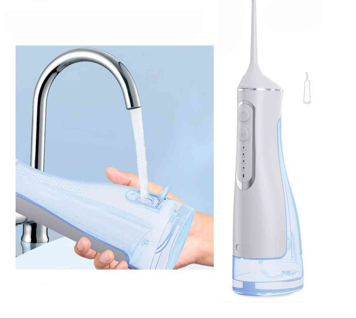 MondStroom Draadloze Waterflosser 320 ml – IPX8, 4 Modi