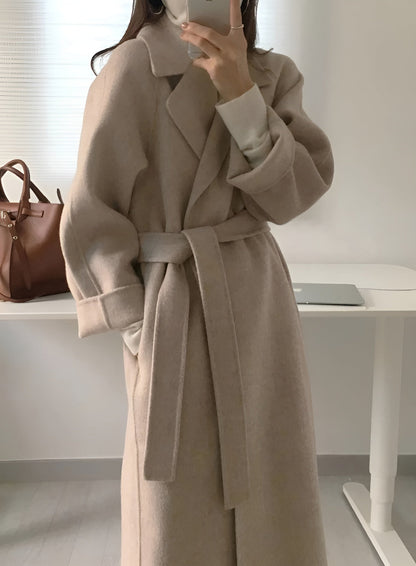 Elise Dames Manteljas van Wolblend – Tijdloos, Warm en Elegant