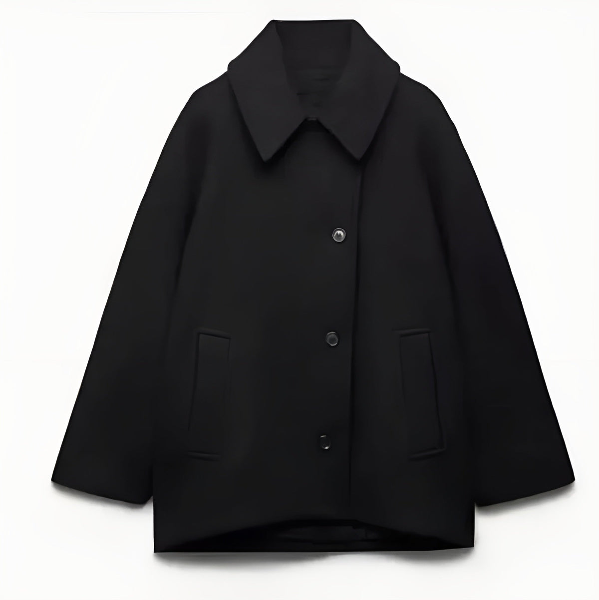 Lieke Dames Mantel – Oversized Double-Breasted Jas voor Herfst en Winter