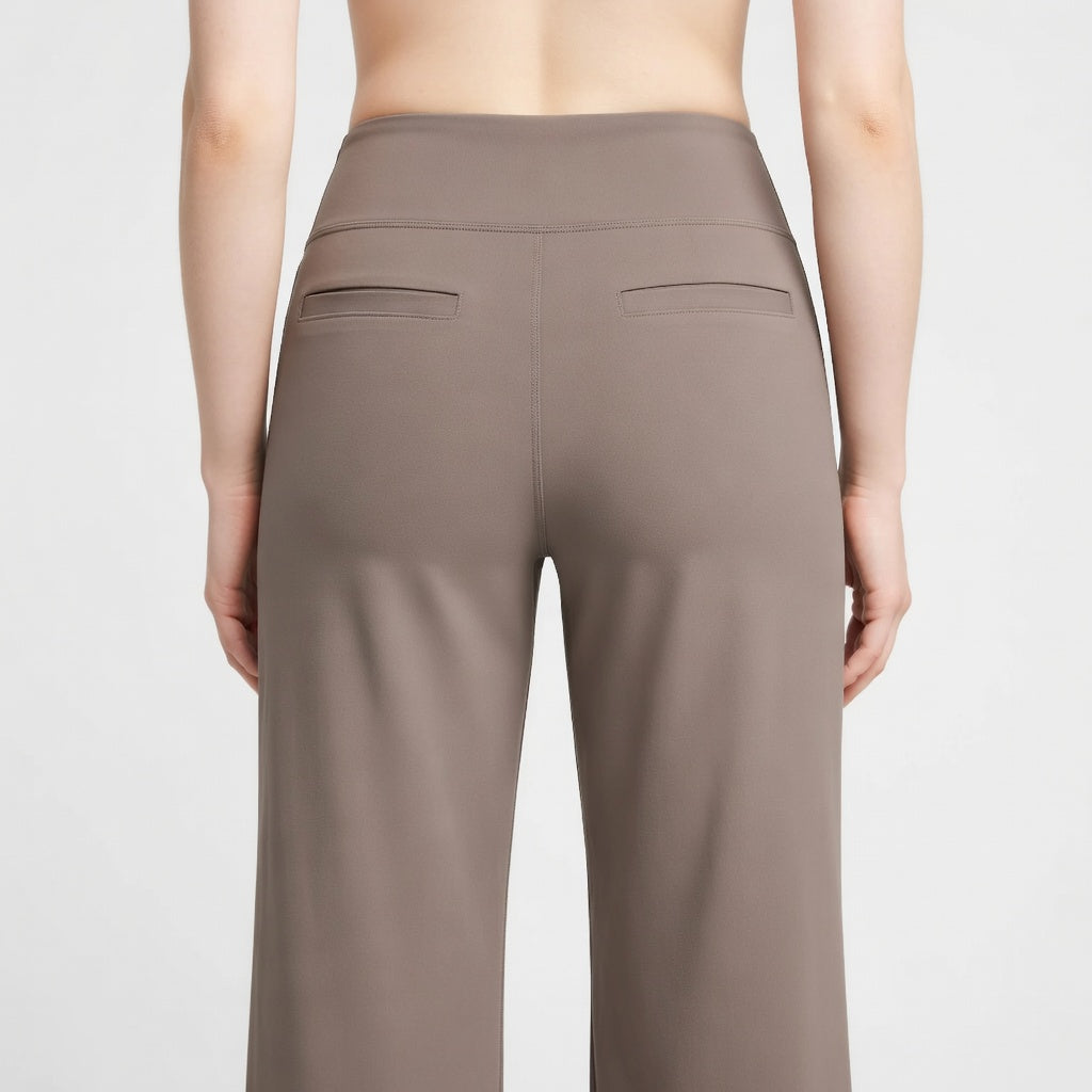 ComfortStretch Damesbroek – Hoge Taille Elastische Comfort Fit Broek