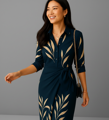 Lichte Wikkeljurk “Isolde” voor Dames – Comfort & Elegantie Zomerlook