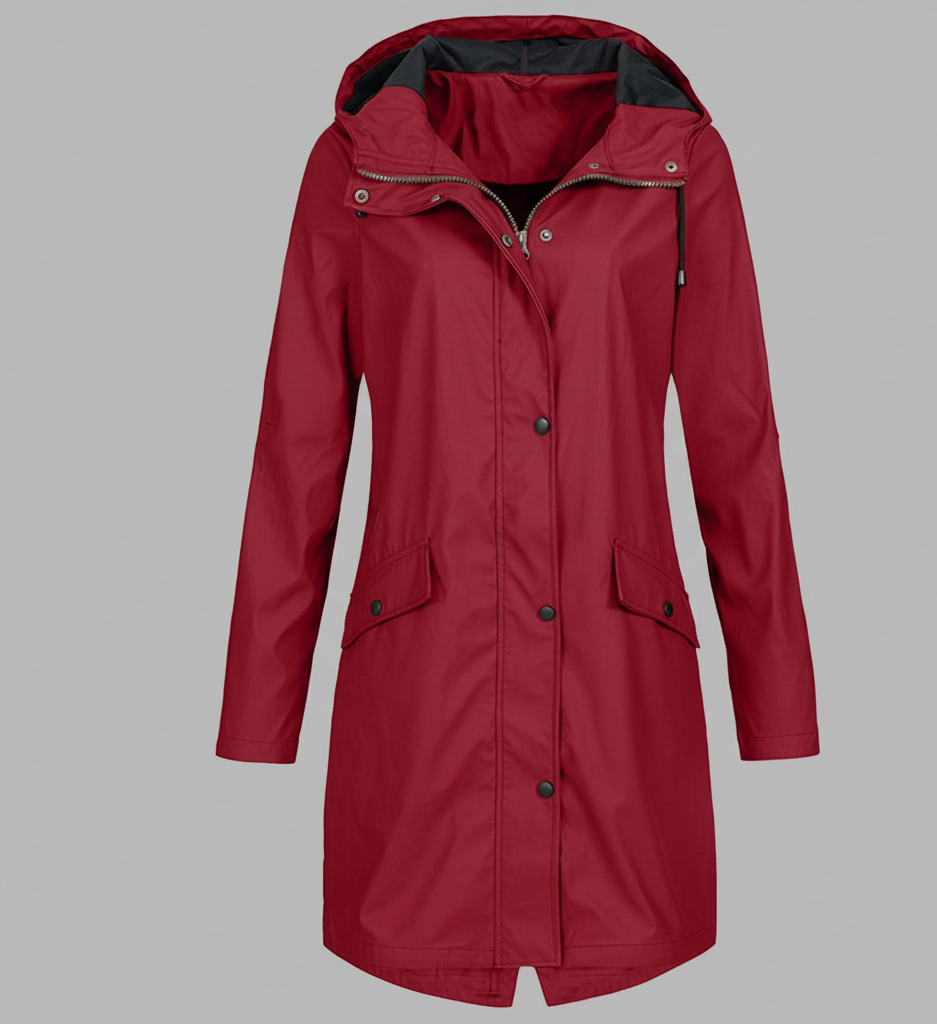 Stormschild Damesregenjas met Verstelbare Capuchon – Water- en Winddicht