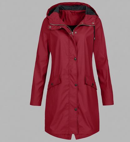 Stormschild Damesregenjas met Verstelbare Capuchon – Water- en Winddicht