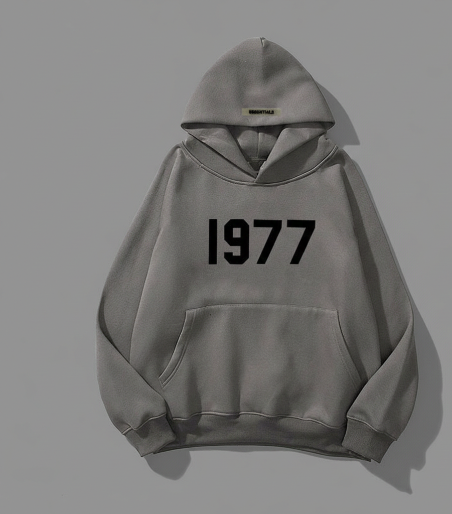 Retro77 Streetwear Hoodie met Loose Fit en Warme Voering
