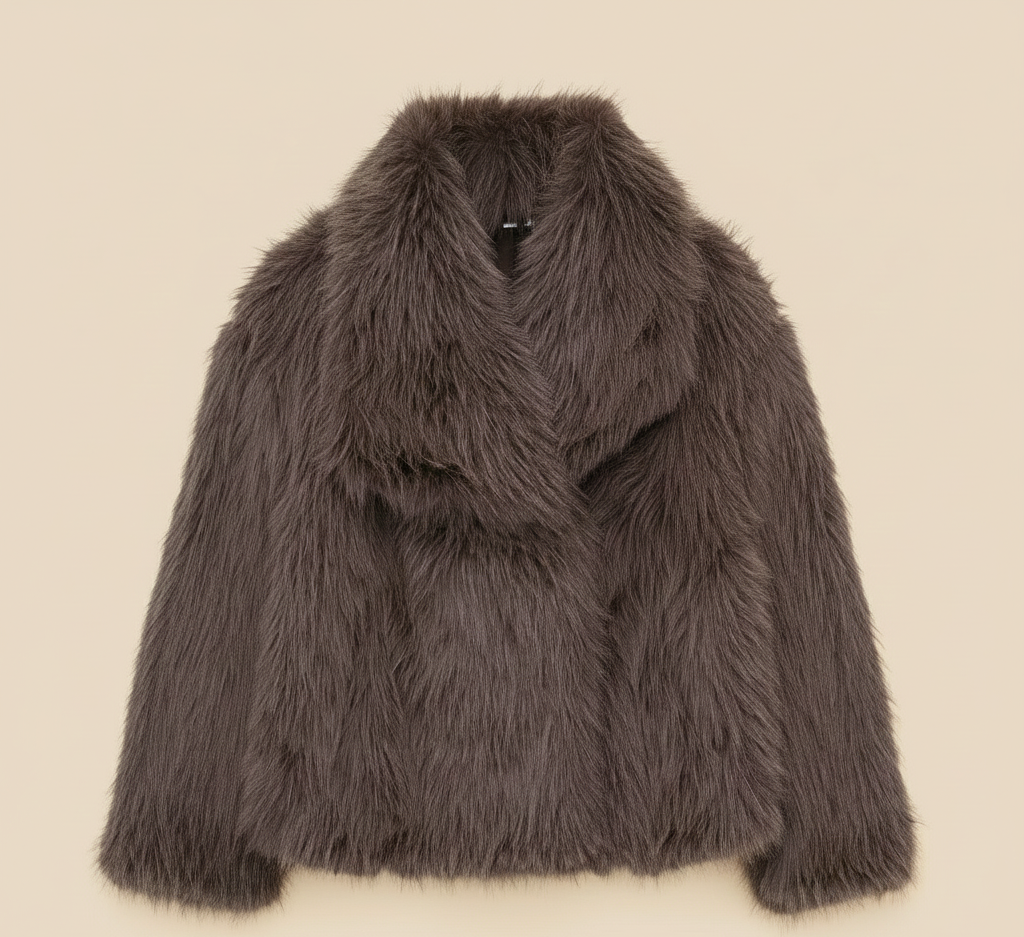 FluweelWarm Lange Faux Fur Damesjas voor Stijl en Comfort