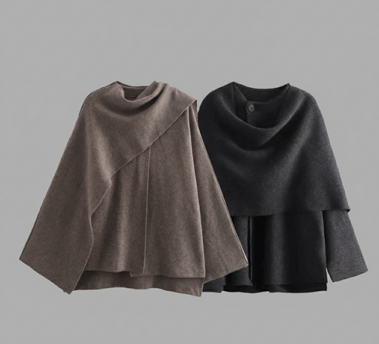 Oversized Wollen Jas “Aveline” voor Dames – Warm & Stijlvol Herfstlook