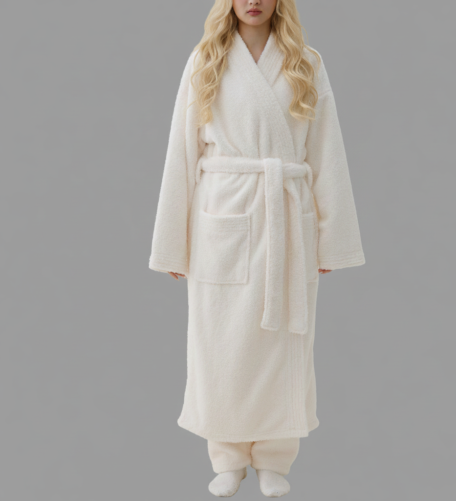 CozyKim Dames Badjas van Dikke Fleece – Warm en Luxe Comfort