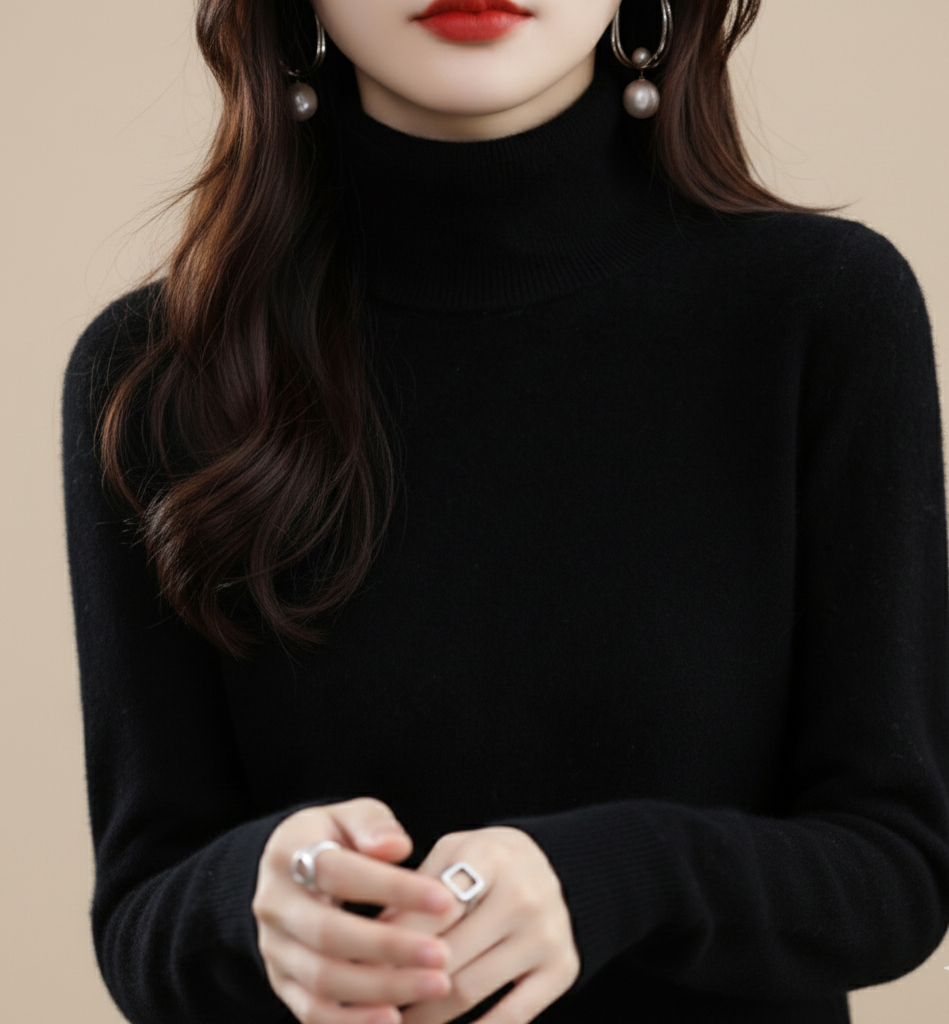 Aurora Zachte Cashmere Coltrui voor Dames – Luxe & Comfort