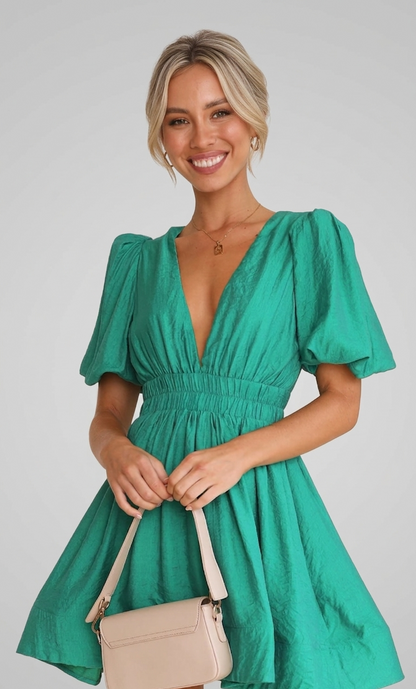 Dames Mini Jurk met Luchtige Pasvorm en Zomerse Stijl