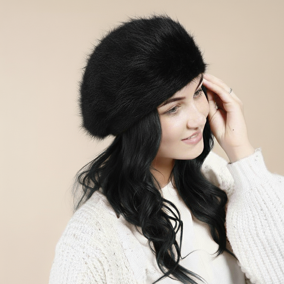 Warme Winterbaret Sneeuwchic – Zachte bontmuts voor dames en heren