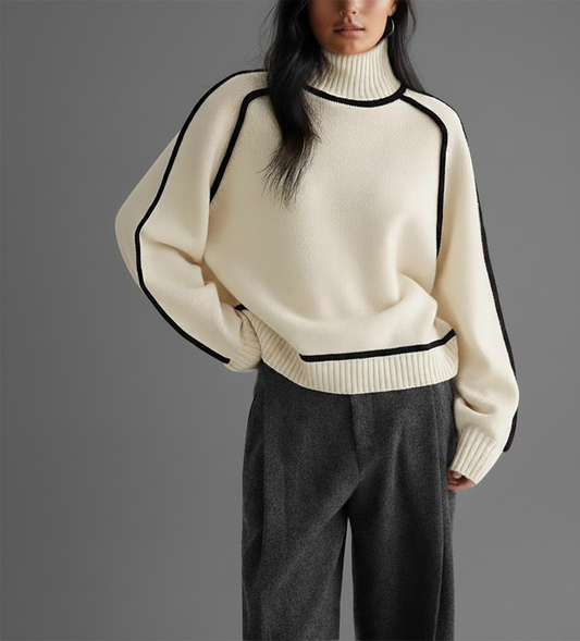 Marena Color-Block Dames Coltrui met Comfortabele Regular Fit