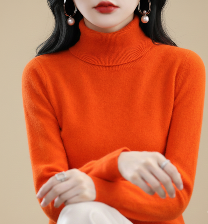 Aurora Zachte Cashmere Coltrui voor Dames – Luxe & Comfort