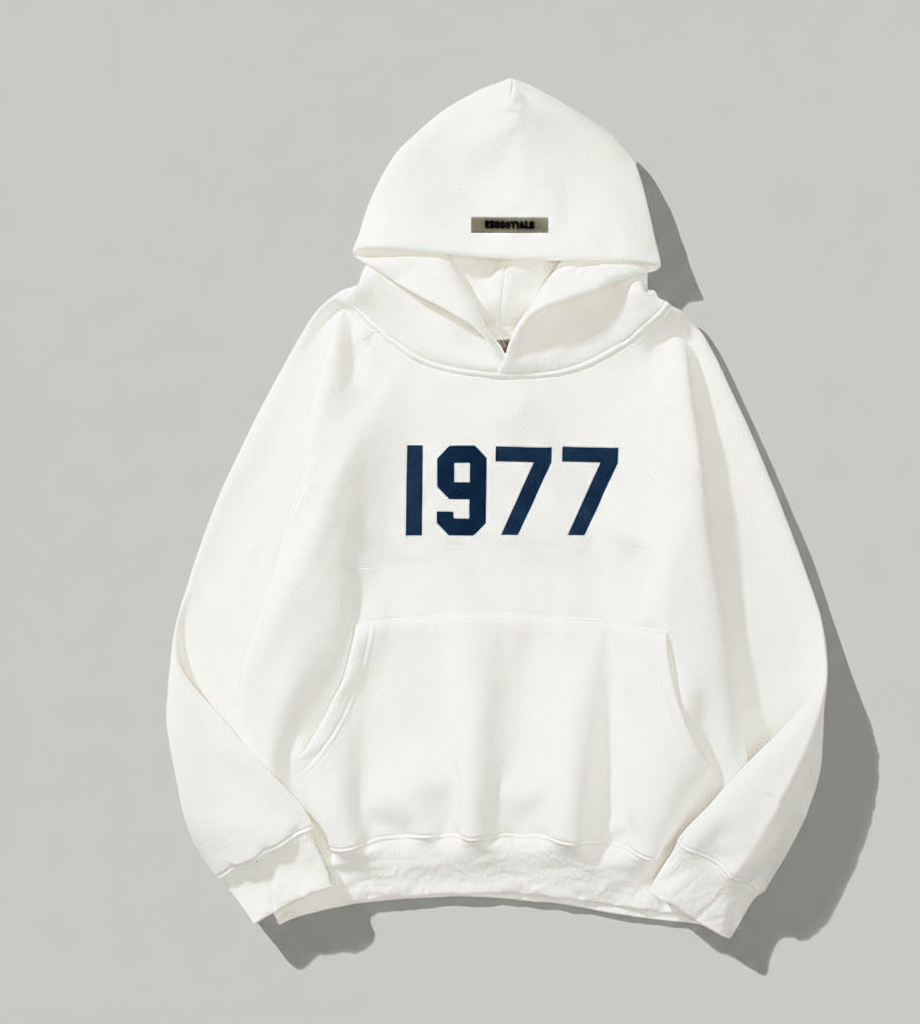 Retro77 Streetwear Hoodie met Loose Fit en Warme Voering