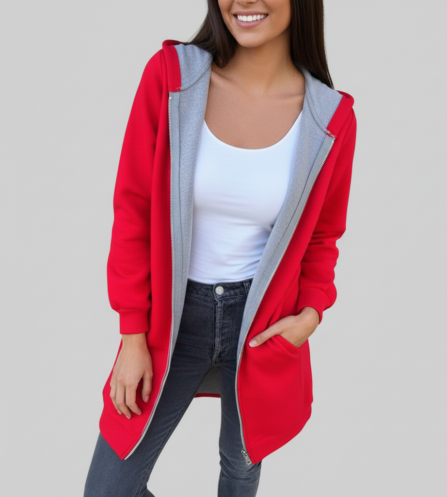 Elvara Minimalistische Dames Lentejas met Ritssluitin