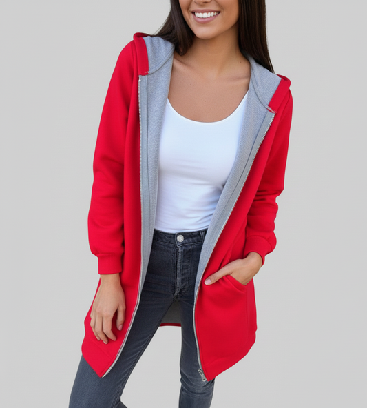 Elvara Minimalistische Dames Lentejas met Ritssluitin