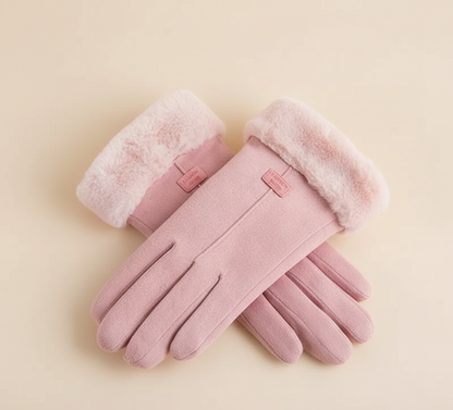 Zachte Suède Touchscreen Handschoenen – Warme Winterhandschoenen