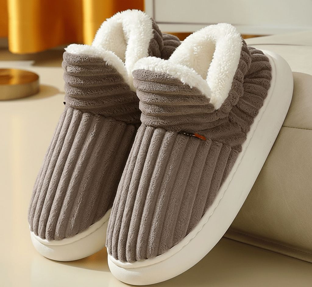 Ulyssa Luxe Winterpantoffels met Pluche Voering voor Dames