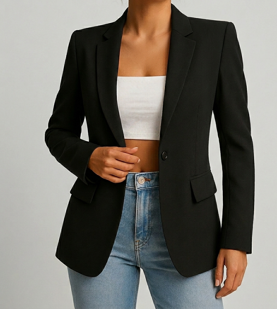 Valerique Getailleerde Dames Blazer met Tijdloos Design