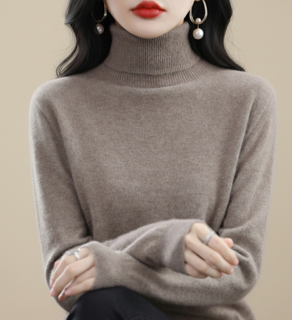 Aurora Zachte Cashmere Coltrui voor Dames – Luxe & Comfort