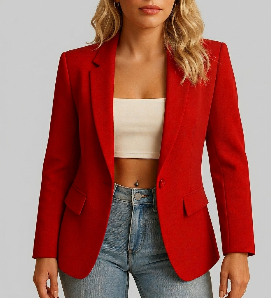 Valerique Getailleerde Dames Blazer met Tijdloos Design