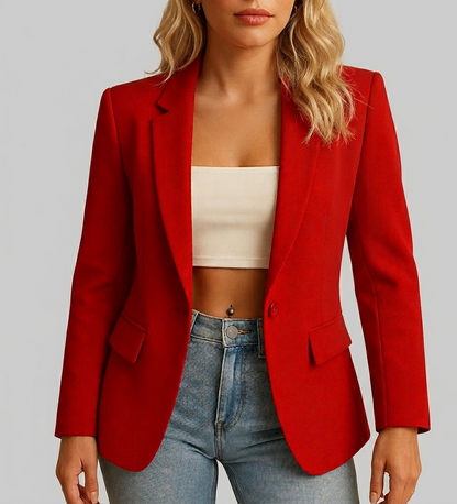 Valerique Getailleerde Dames Blazer met Tijdloos Design
