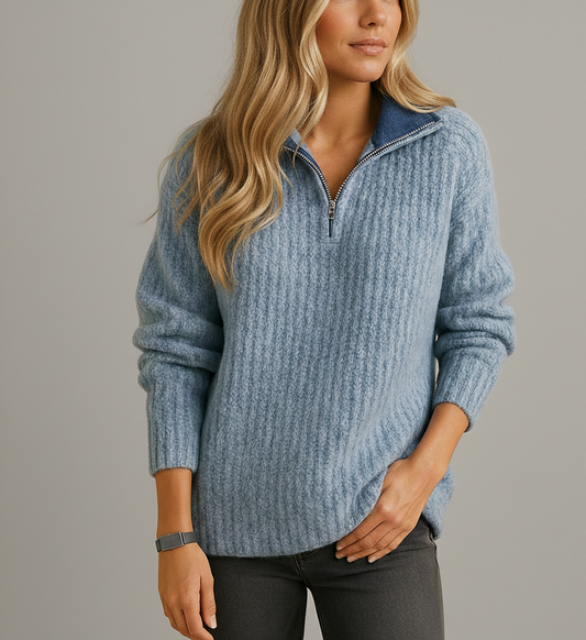 Chique Damestrui “Selina” – Halve Rits & Licht Getailleerd Design