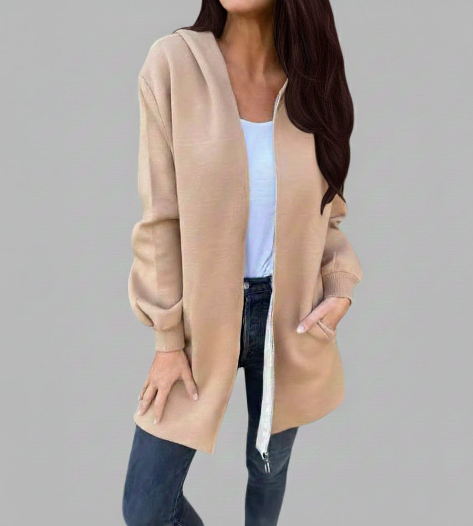 Elvara Minimalistische Dames Lentejas met Ritssluitin