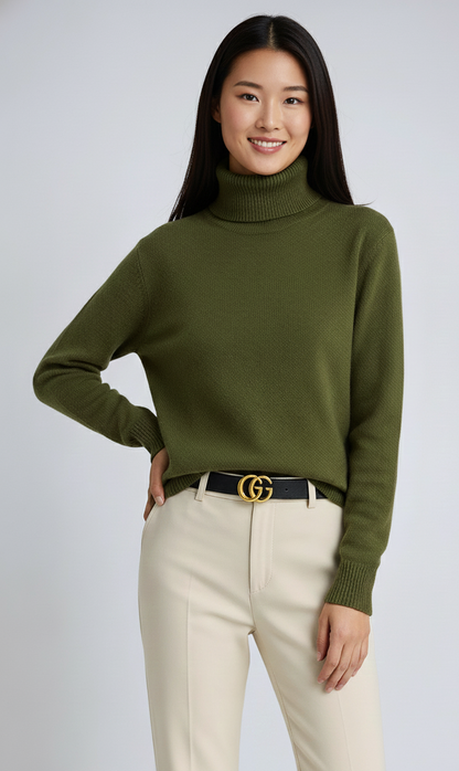 KnitHals Luxe Dames Coltrui met Hoge Hals en Zacht Breisel