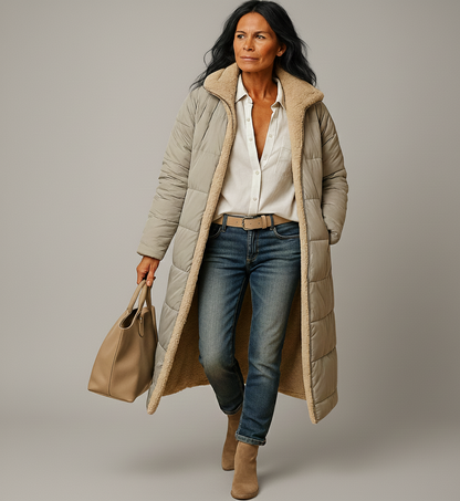Yfke Lange Isolatiejas voor Dames – Warm Comfort & Elegant Lang Model