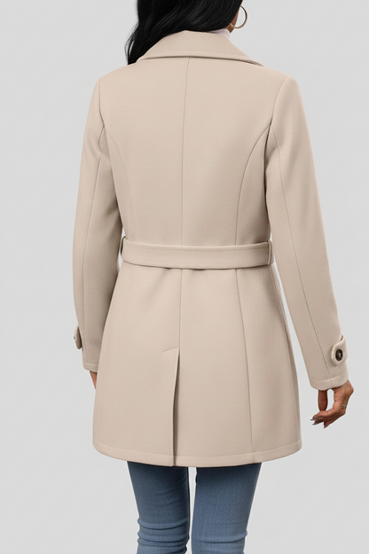 Celeste Elegance Damesjas – Luxe middellange jas met knopen voor dames