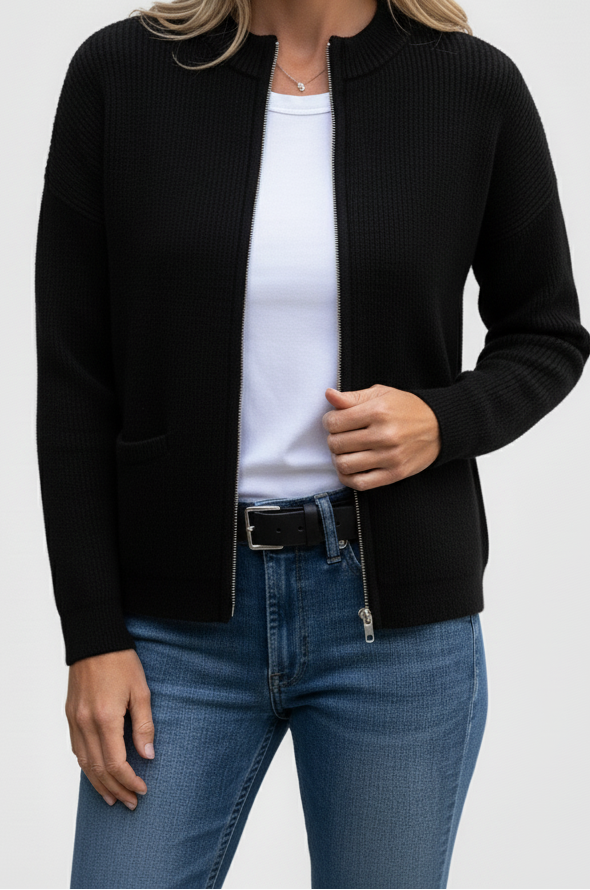 Zacht Gebreid Vest Zonnestraal – Comfortabel damesvest voor elke gelegenheid