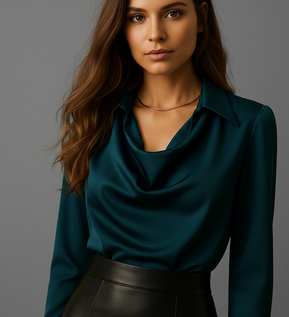 Elegante Damesblouse “Ariella” – Getailleerd & Veelzijdig voor Alle Gelegenheden